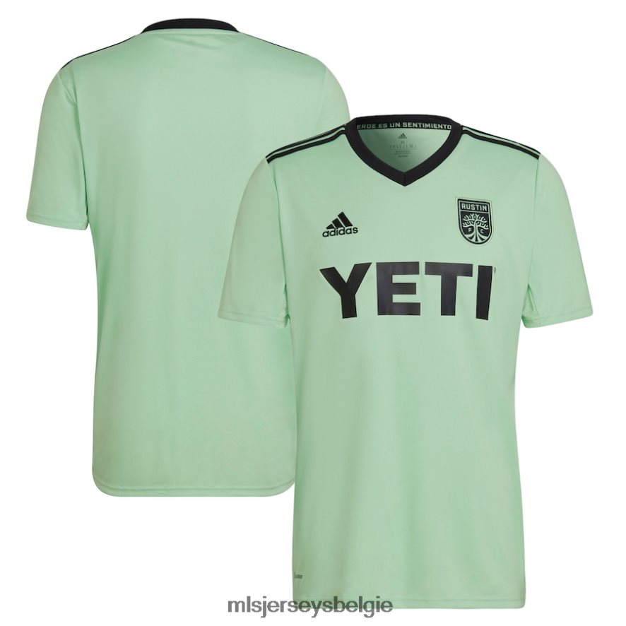 Jersey zijn MLS Jerseys Heren austin fc adidas mint 2022 de sentimiento kit replica blanco jersey 4P40P4187