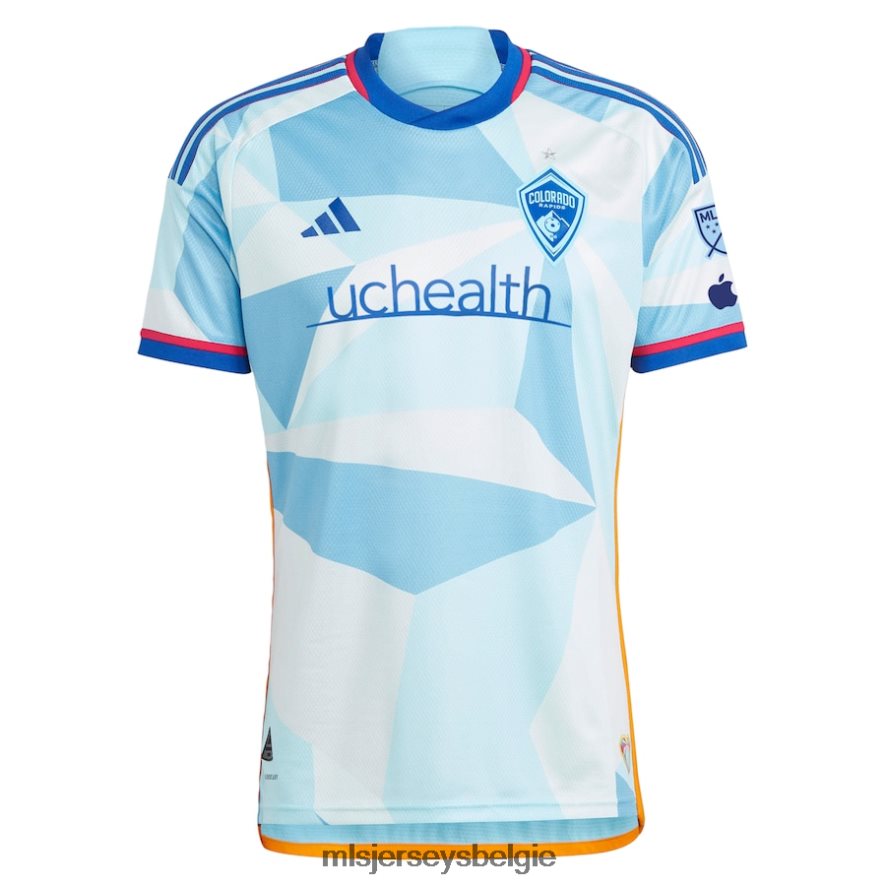 Jersey zijn MLS Jerseys Heren Colorado Rapids Diego Rubio Adidas lichtblauwe 2023 nieuwe dagkit authentieke jersey 4P40P4735
