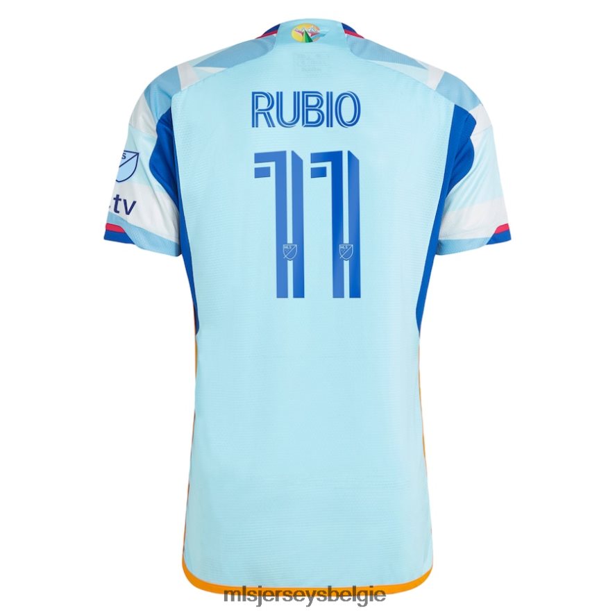 Jersey zijn MLS Jerseys Heren Colorado Rapids Diego Rubio Adidas lichtblauwe 2023 nieuwe dagkit authentieke jersey 4P40P4735